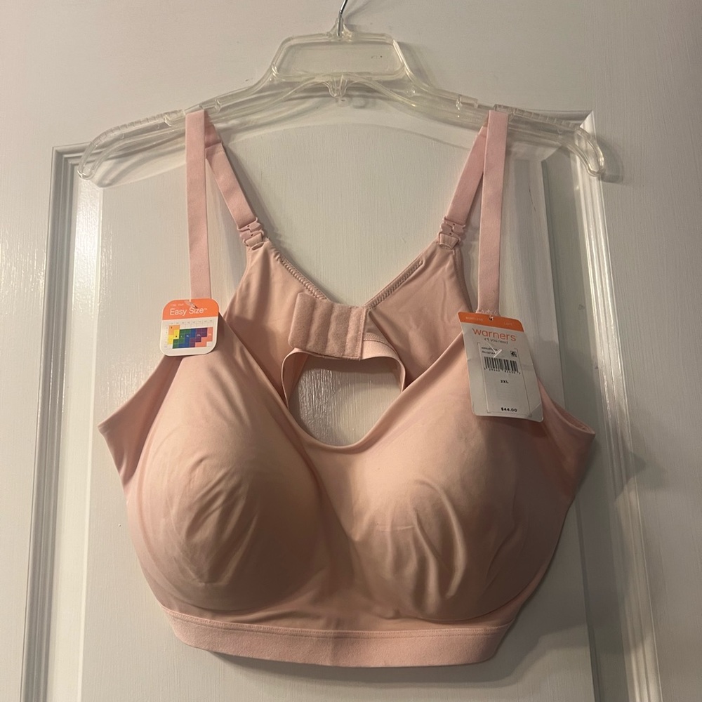 NWT Warner cloud nine soft pink 2XL bra